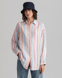 Camisa extragrande con varios diseños de rayas