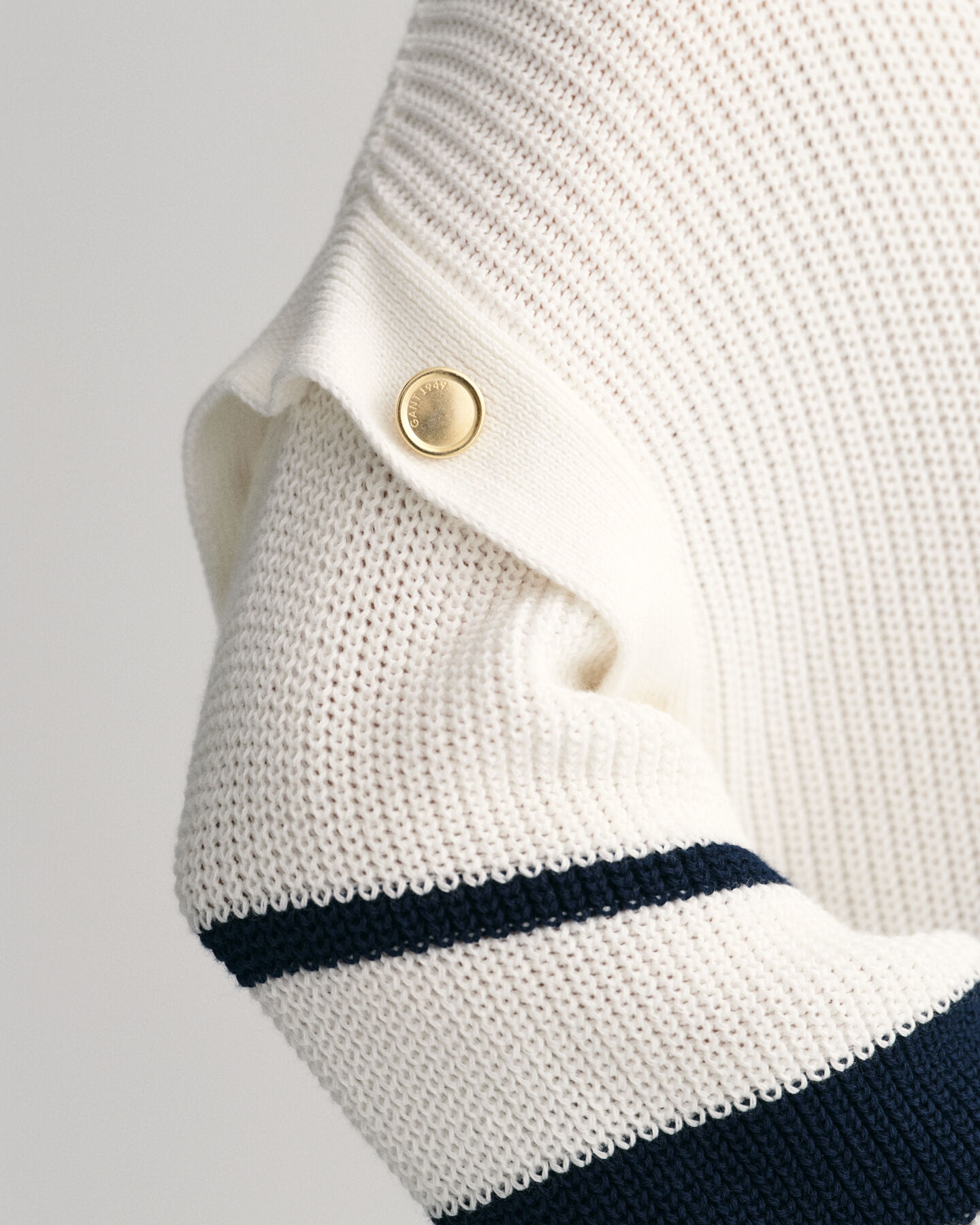 Jersey extragrande de cuello redondo a rayas