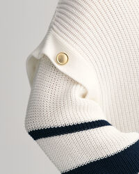 Jersey extragrande de cuello redondo a rayas