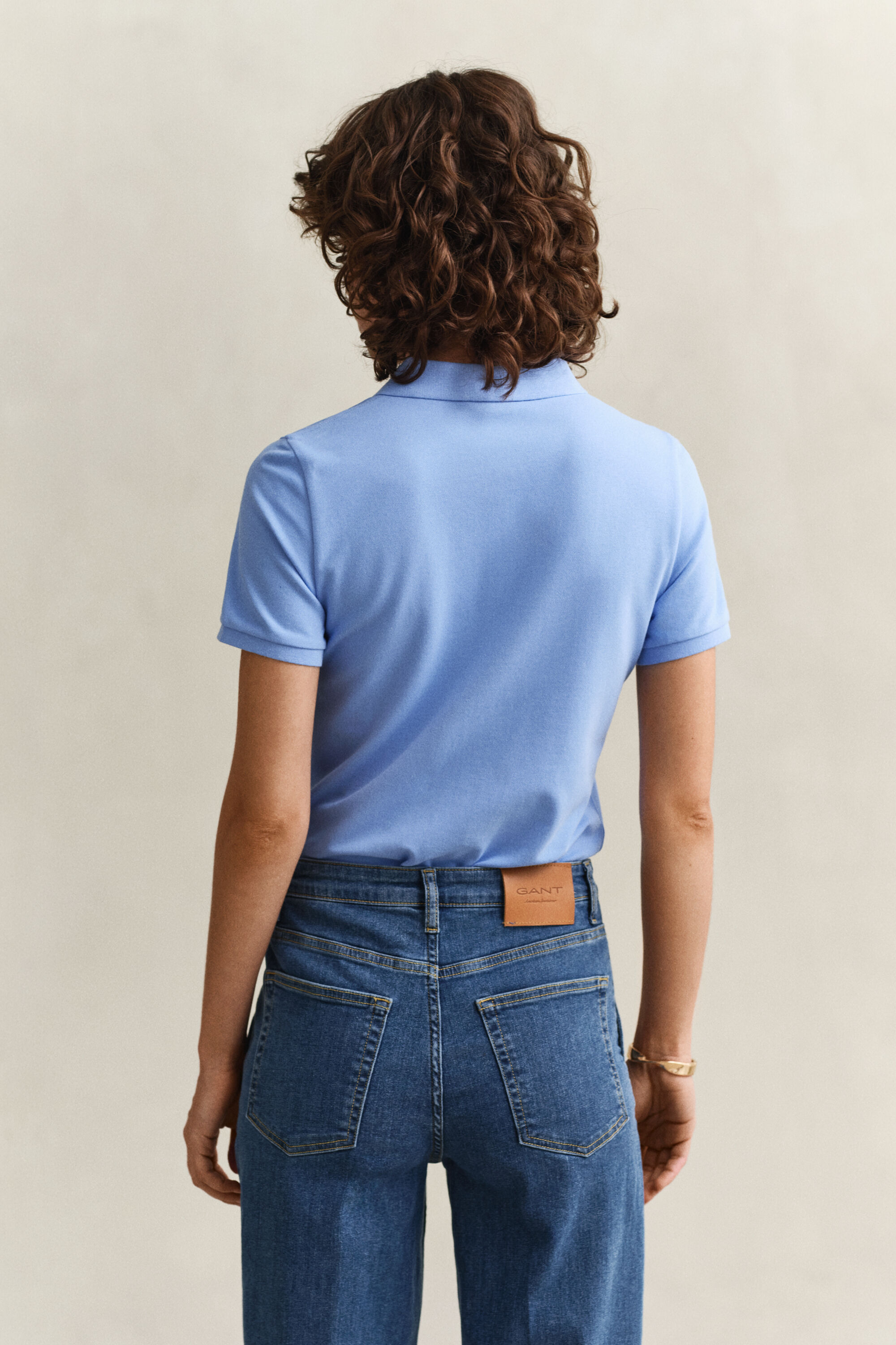 Polo de piqué en contraste