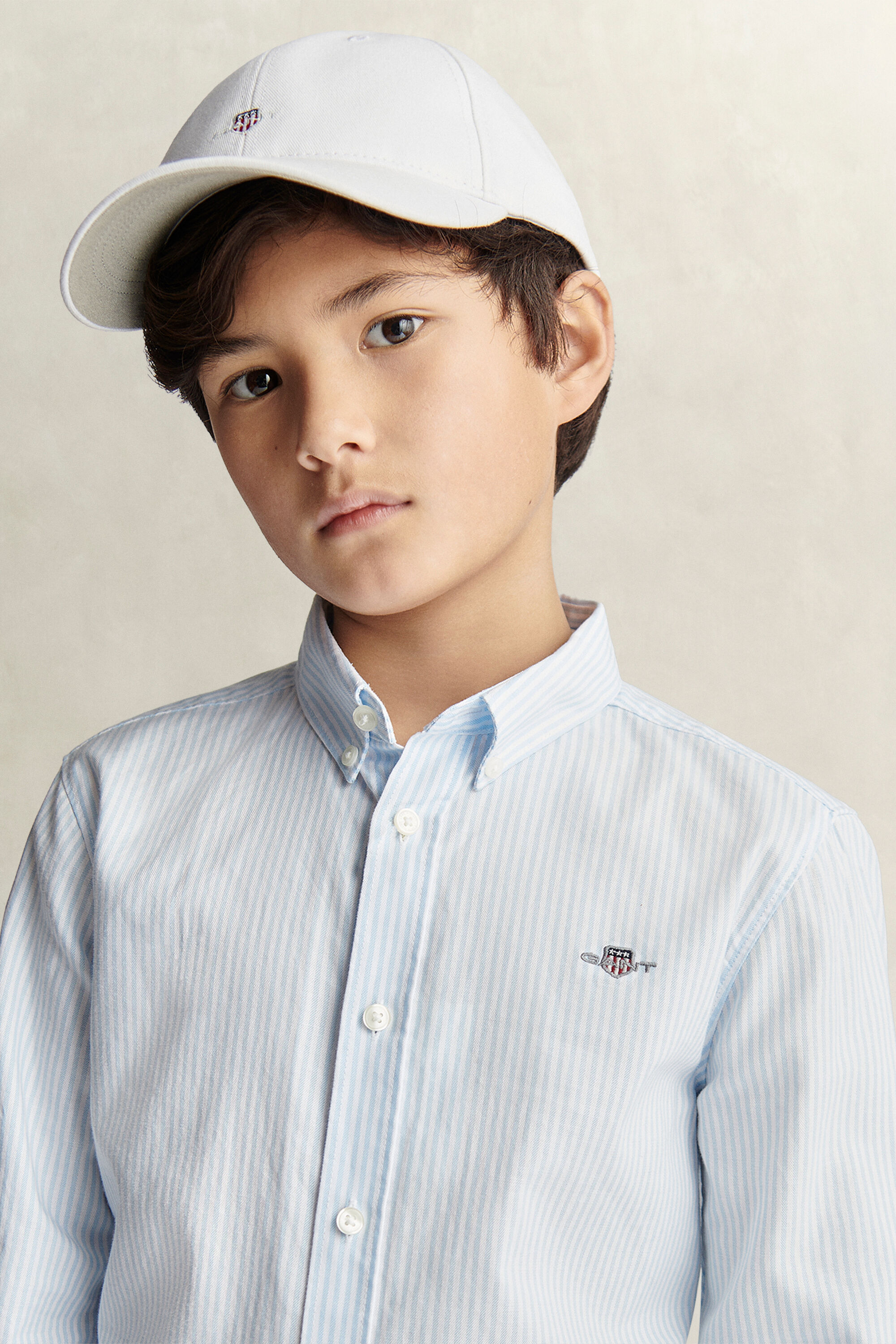 Camisa Oxford con raya Teen Boys
