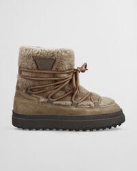 Botas de ca&ntilde;a media Snowhill con cordones