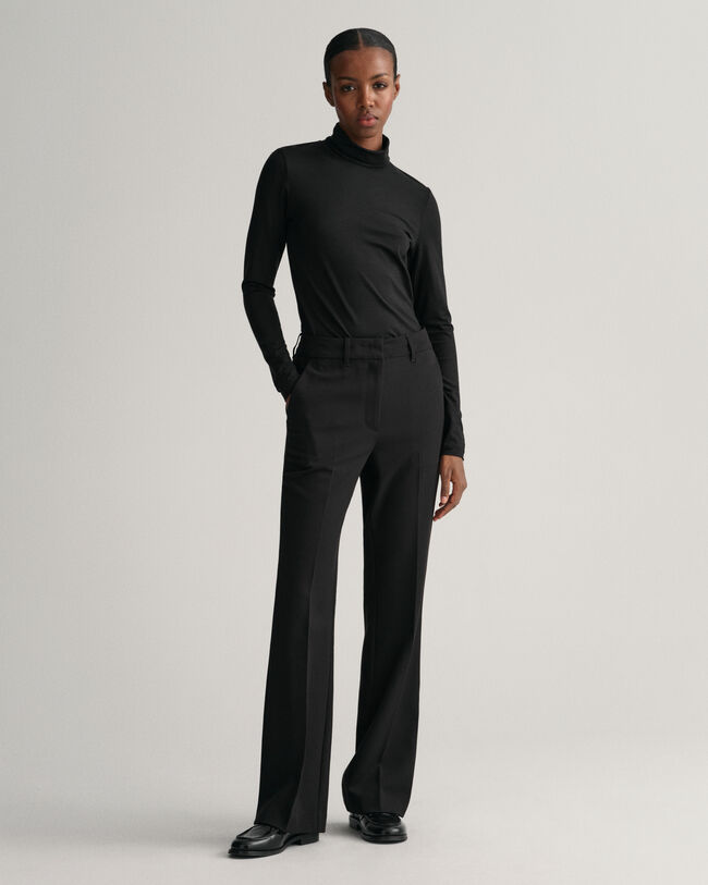 Pantalones de vestir Slim Fit acampanados