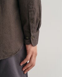 Camisa de franela Regular Fit con diseño de espiga