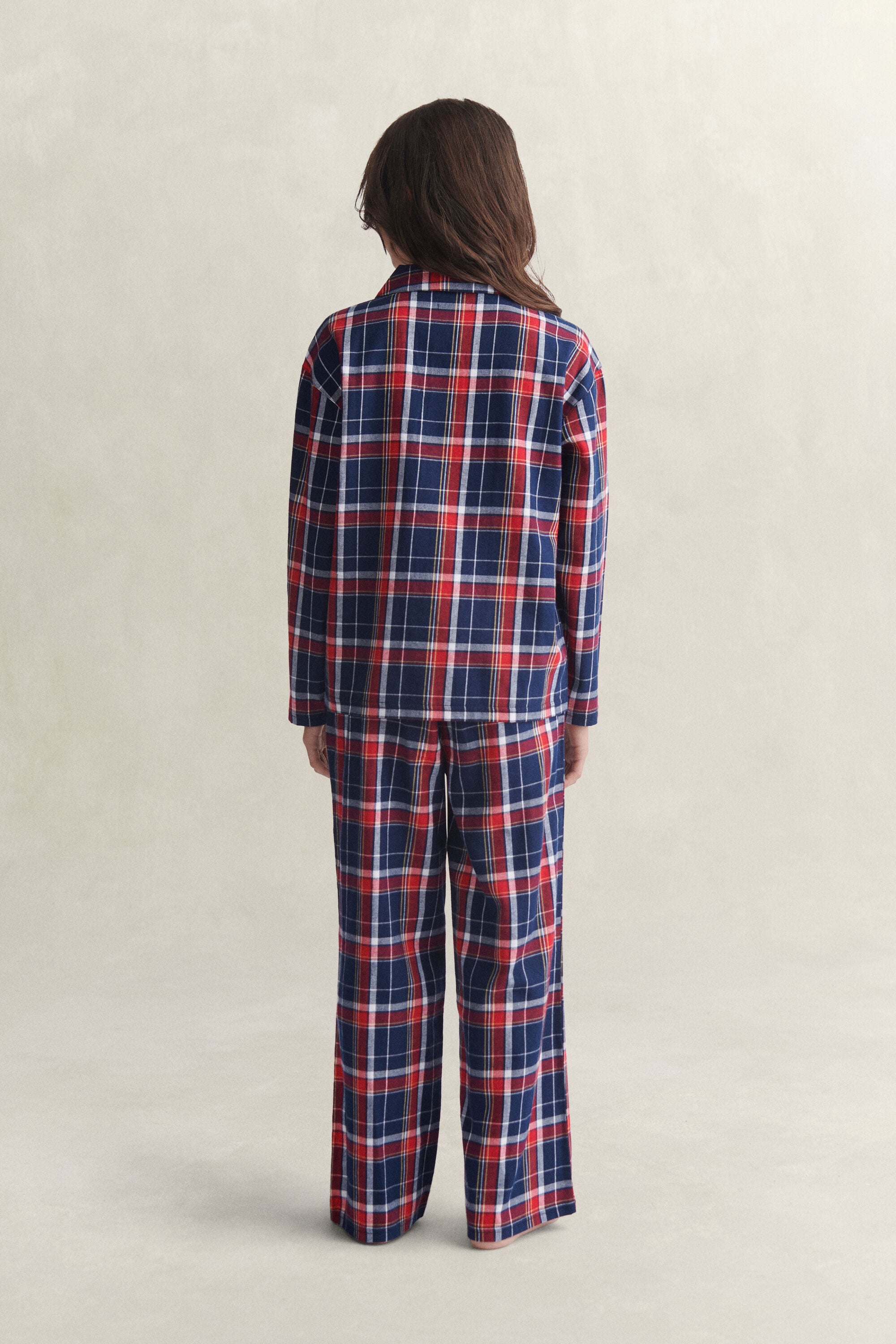 Pijama de franela de cuadros escoceses Teens