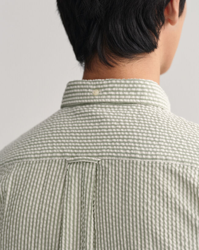 Camisa Regular Fit Seersucker