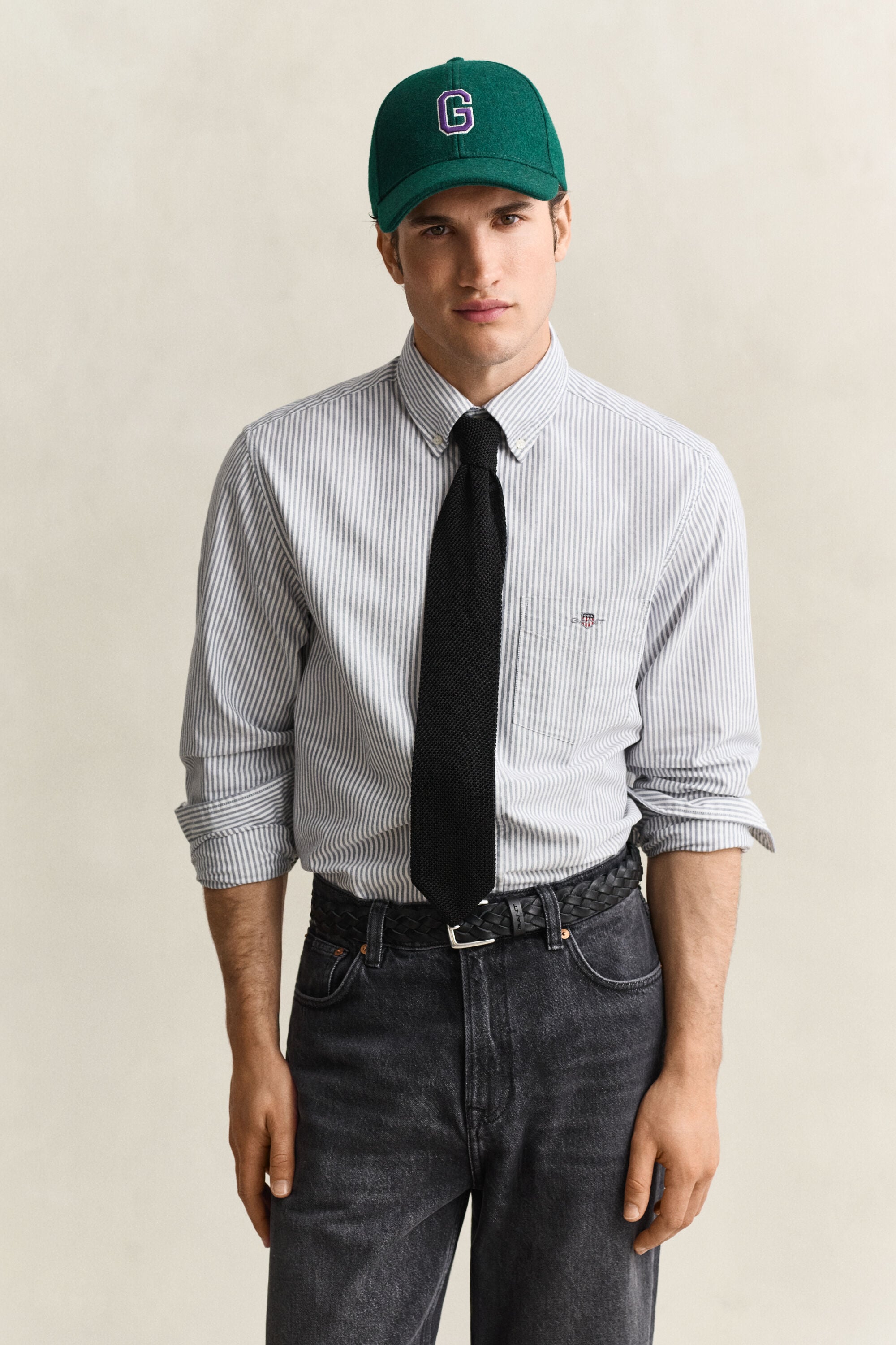 Camisa Oxford Regular Fit clásica de rayas