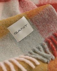 Bufanda de mezcla de lana de alpaca con diseño de cuadros