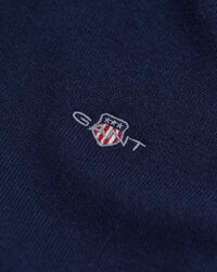 Jersey de algodón y lana con cuello de cisne