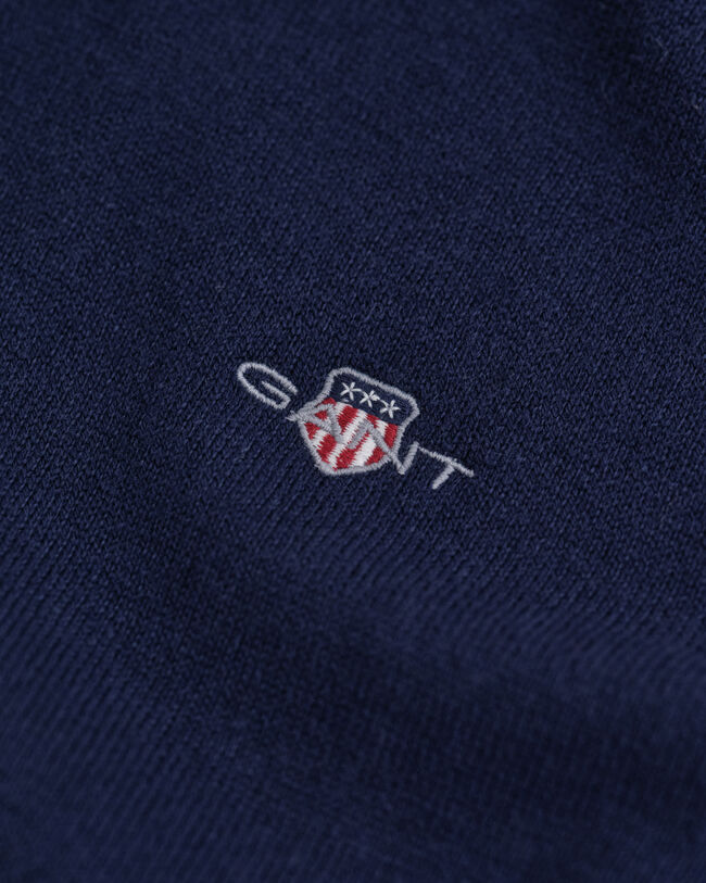 Jersey de algodón y lana con cuello de cisne