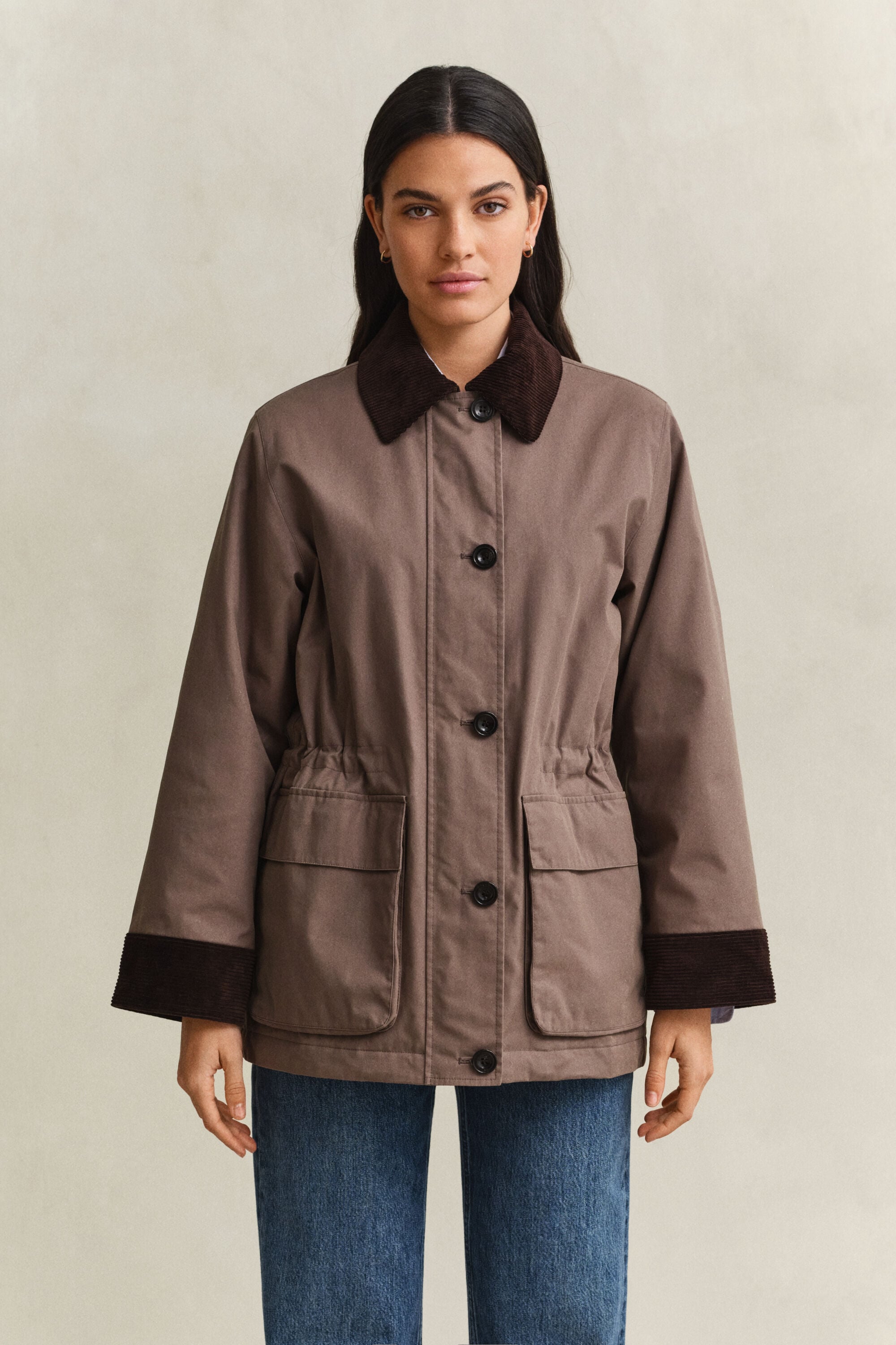 Chaqueta rústica encerada