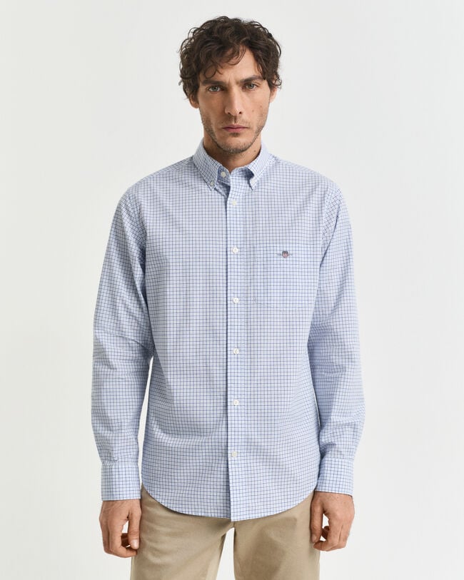 Camisa Regular Fit clásica de popelina a cuadros