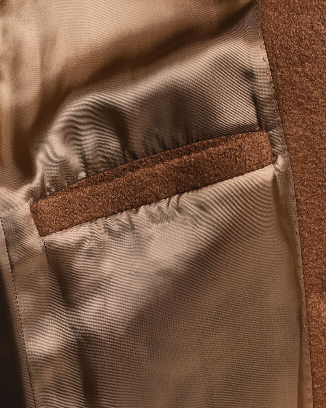 Abrigo cruzado con textura