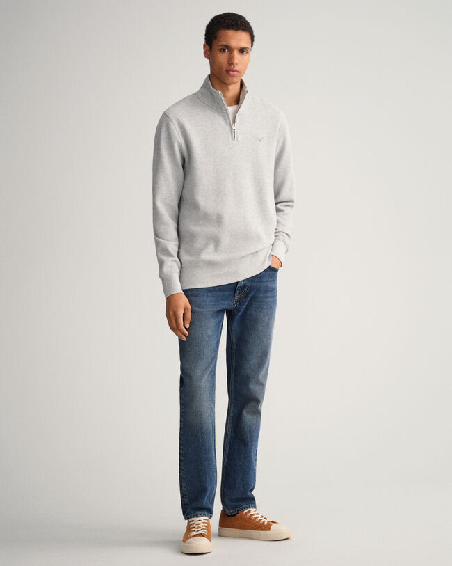 Sudadera con media cremallera Waffle