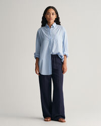 Pantalones Relaxed Fit en mezcla de lino Pull-On