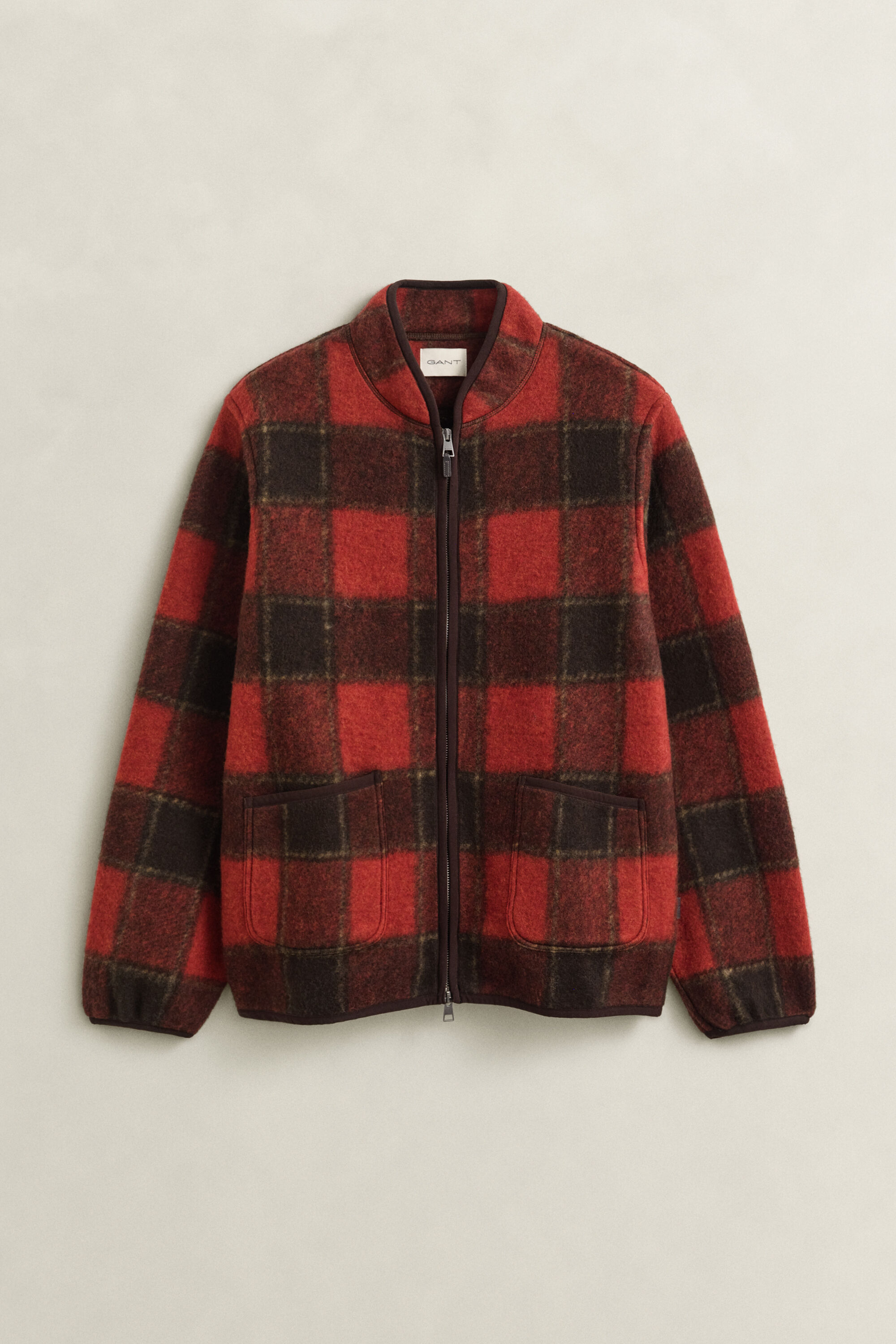 Chaqueta polar a cuadros