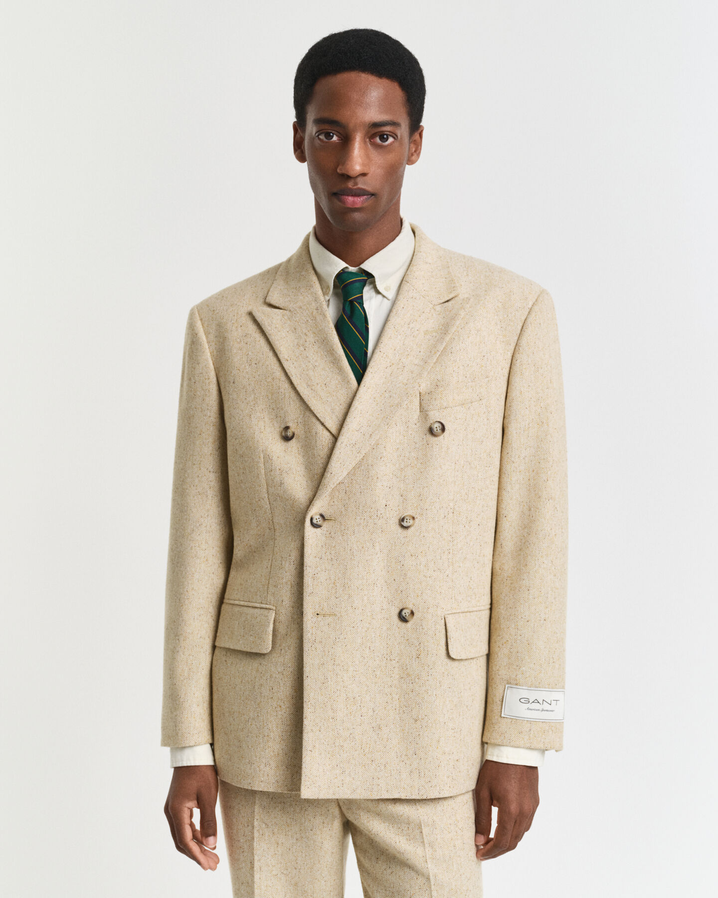 Chaqueta de traje Relaxed Fit con diseño de espiga con nepps