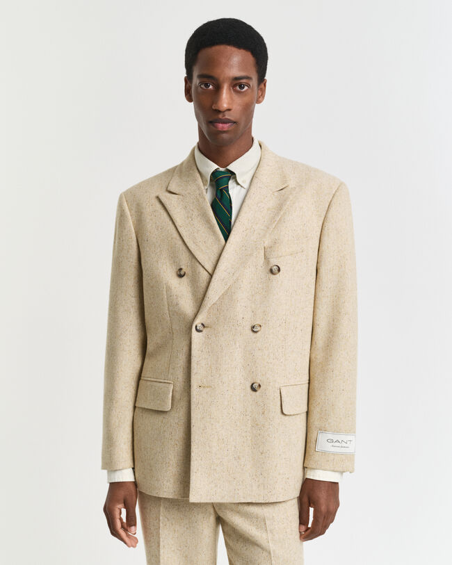 Chaqueta de traje Relaxed Fit con diseño de espiga con nepps