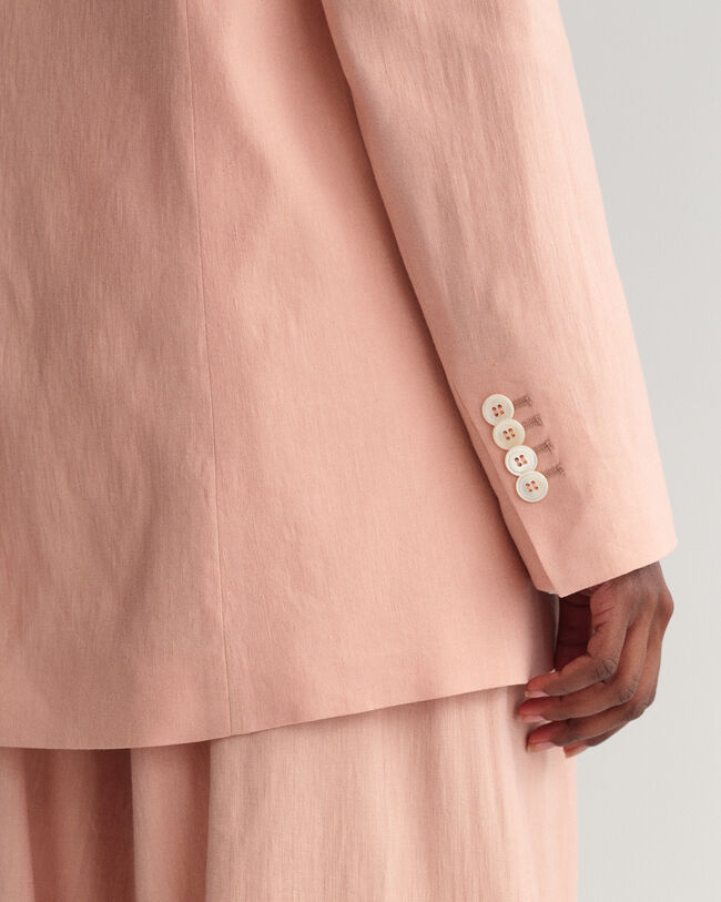 Americana Regular Fit de lino elástico