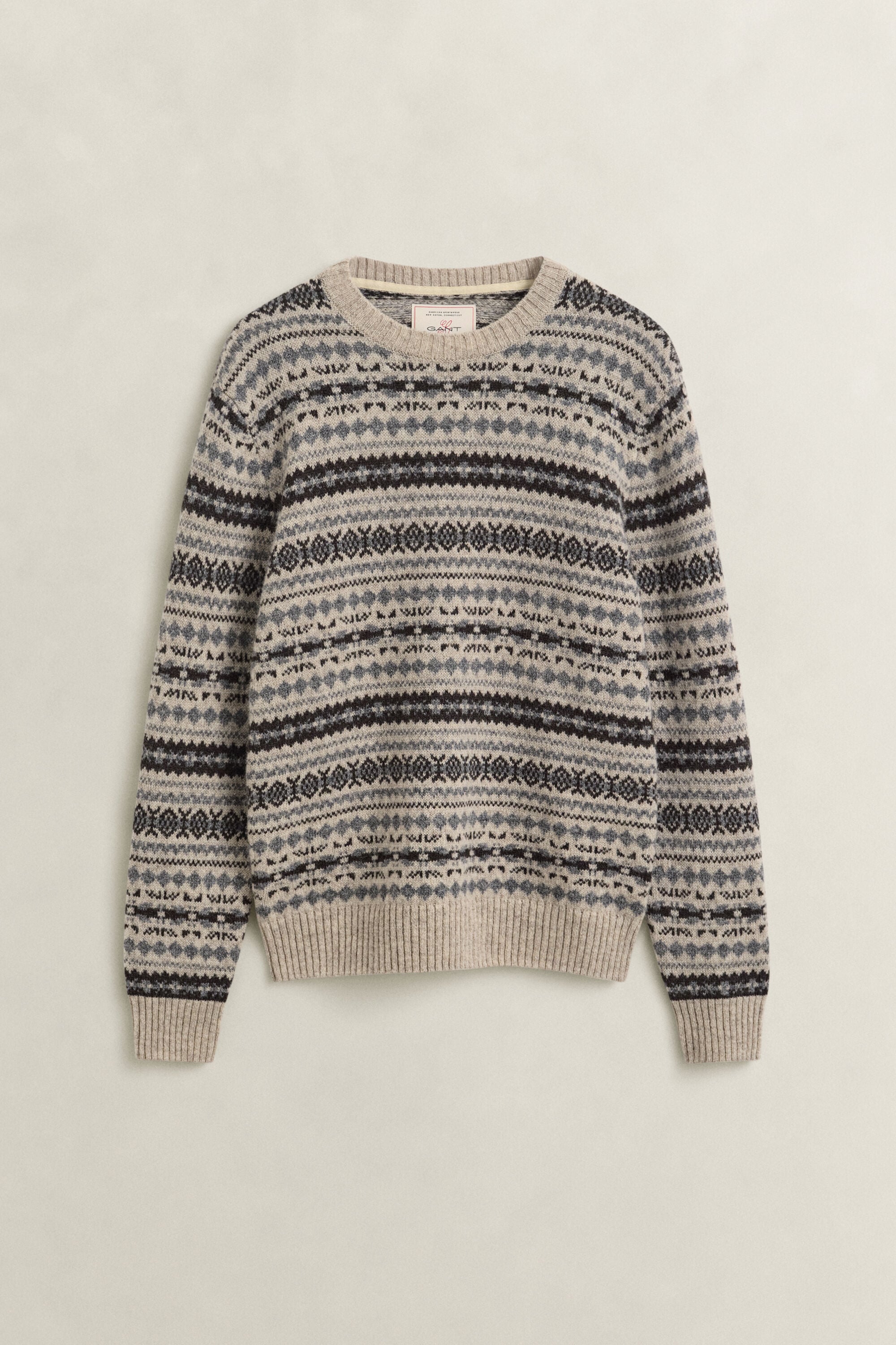 Jersey de jacquard de lana perchada