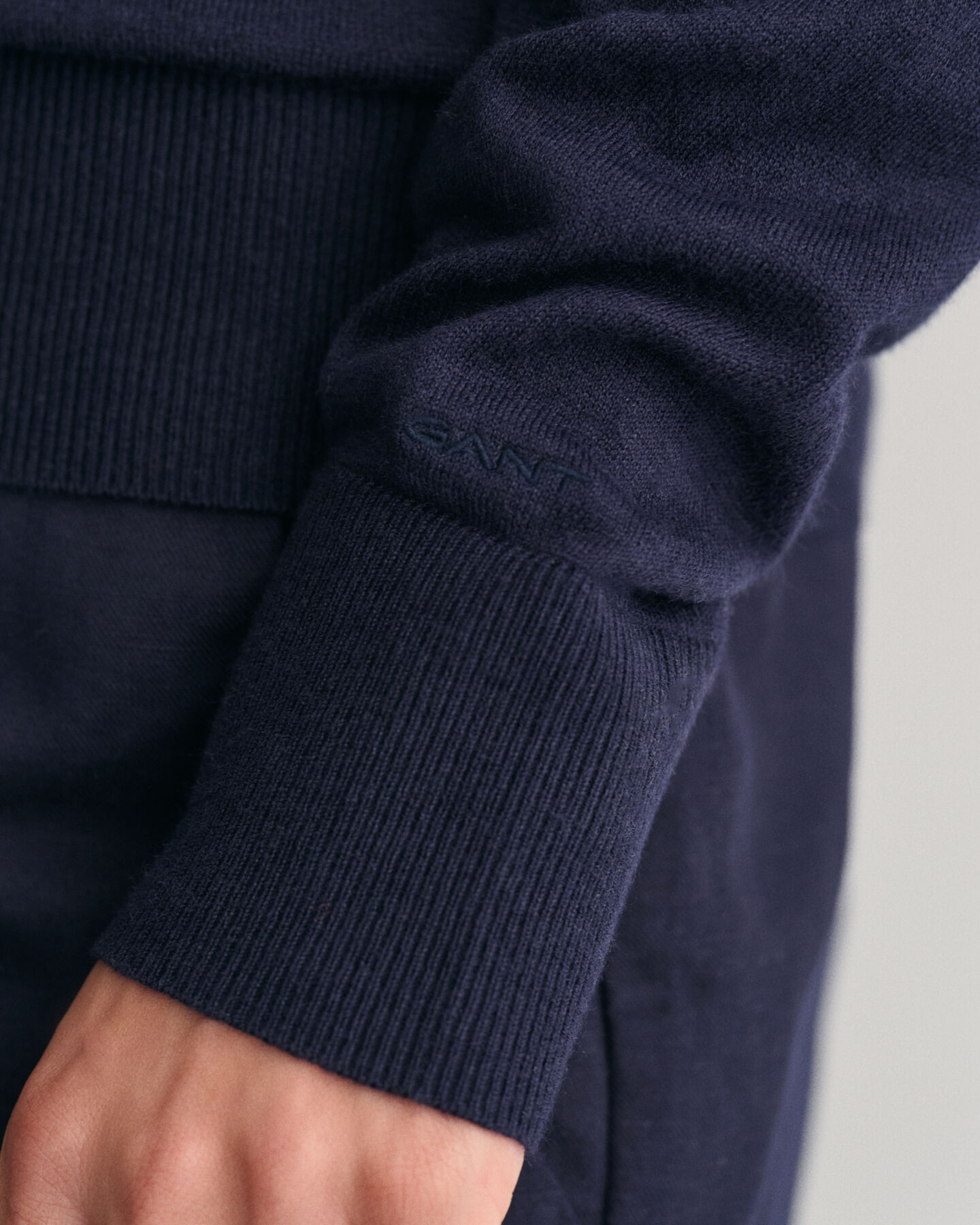 Jersey de cuello redondo en punto fino