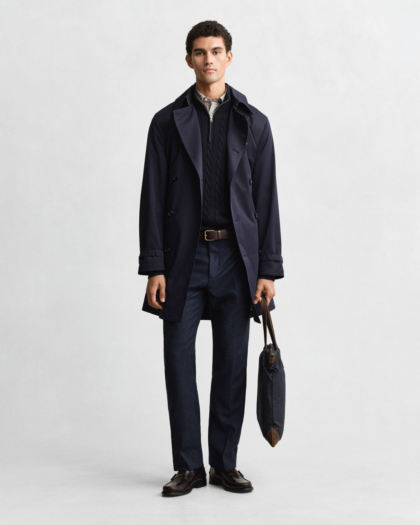 Gabardina en mezcla de algodón