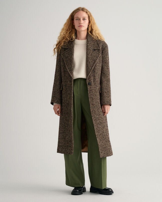 Pantalones anchos de pinzas y talle alto