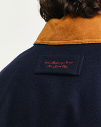 GANT Varsity Jacket de mezcla de lana y ante