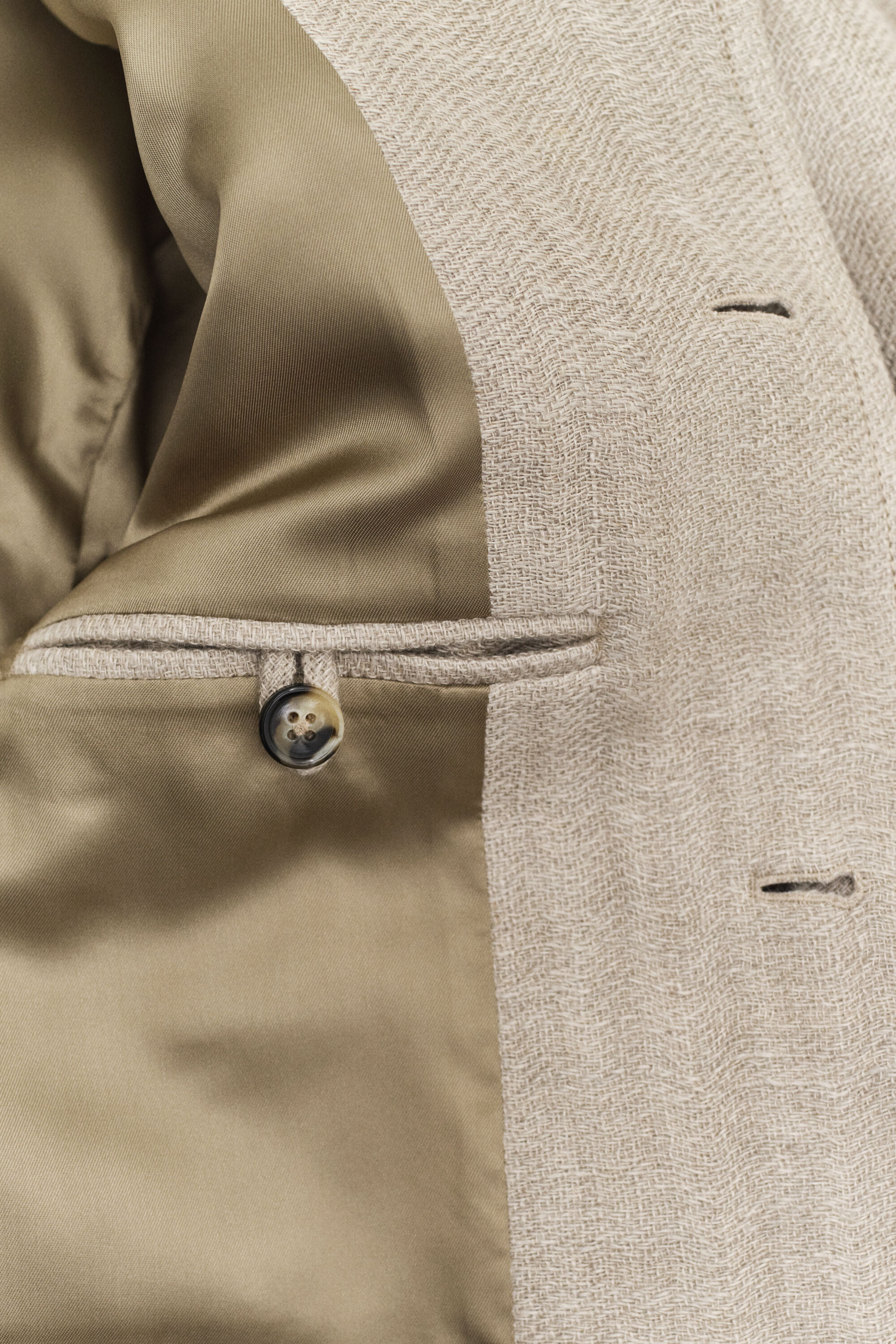 Chaqueta de lino lavado