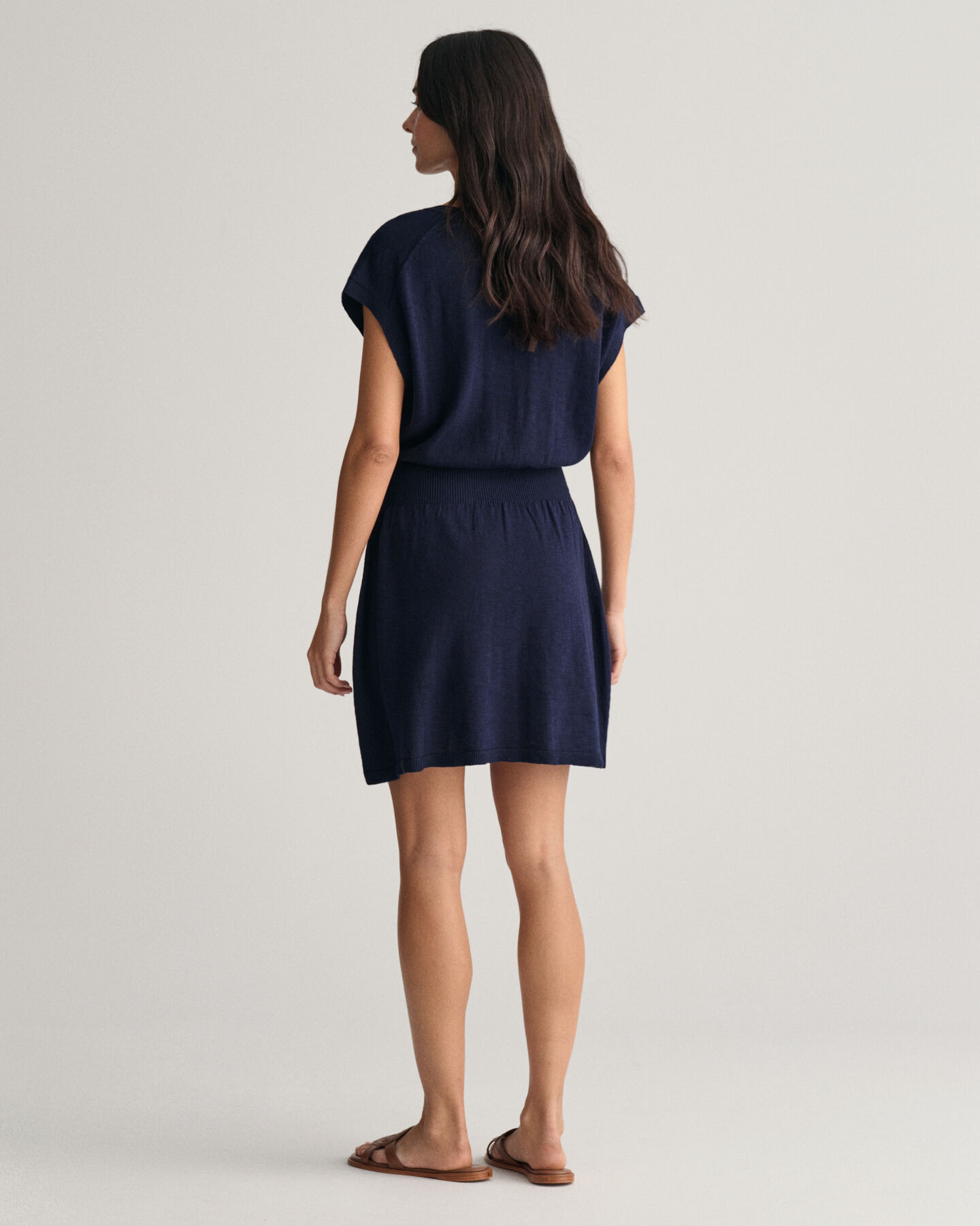 Vestido en mezcla de lino