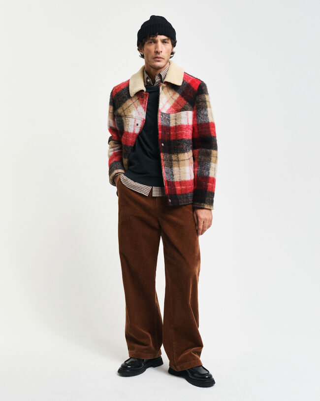 Jersey de cuello redondo en lana merino extrafina