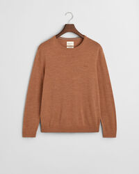 Jersey de cuello redondo en lana merino extrafina