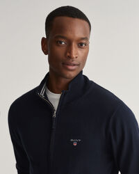 Cárdigan de algodón con cremallera Classic