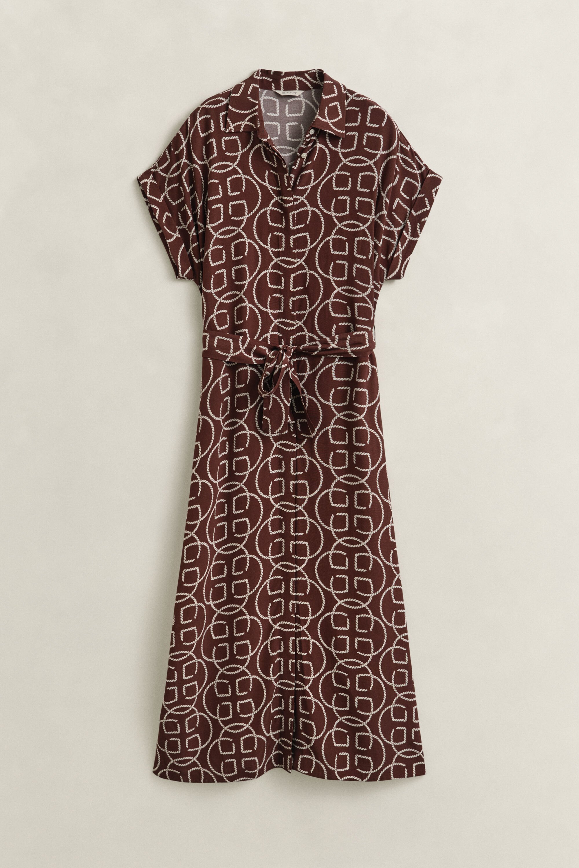 Vestido con manga casquillo Monogram