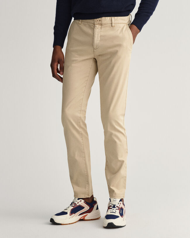 Pantalones chinos Extra Slim Fit cepillados Molsey
