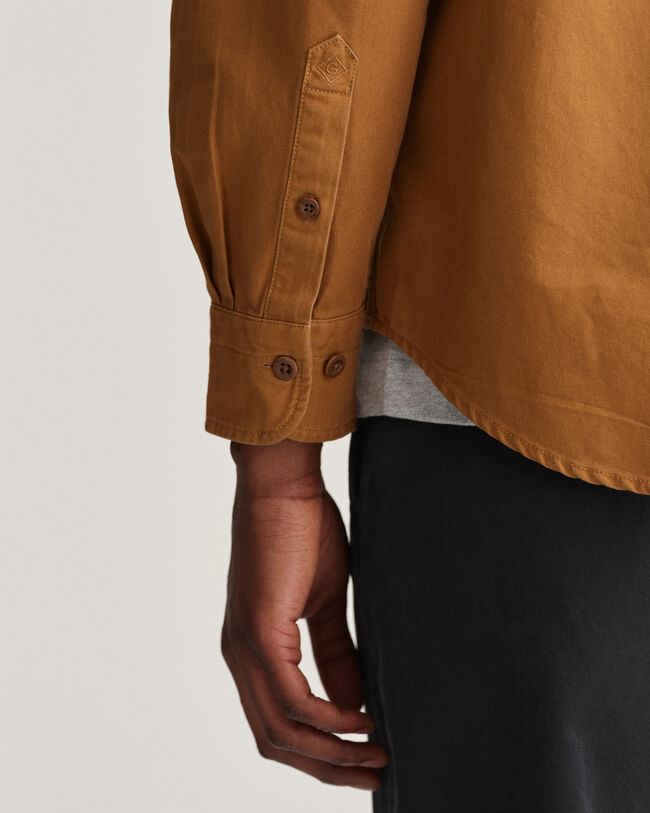 Camisa Relaxed Fit de sarga