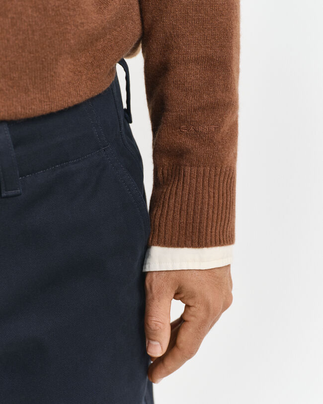 Jersey de cuello redondo en cachemir