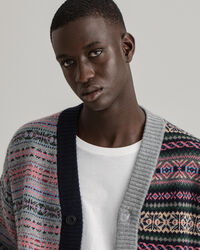 Cárdigan con motivos Fair Isle REMAKE