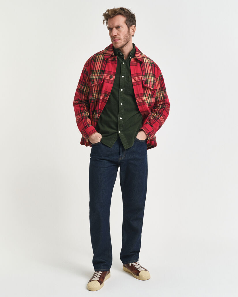 Camisa Regular Fit de pana