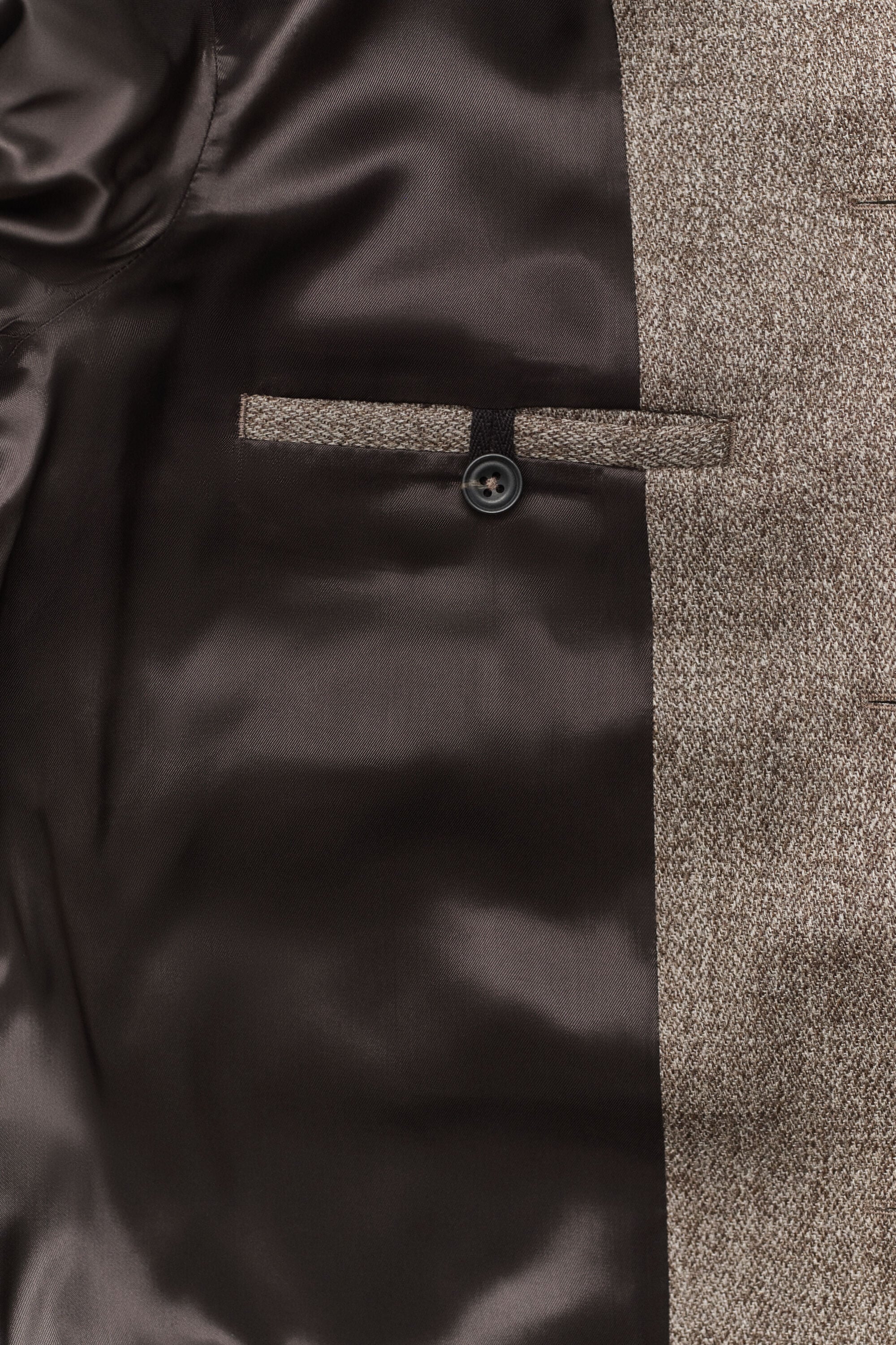 Chaqueta de lana jaspeada