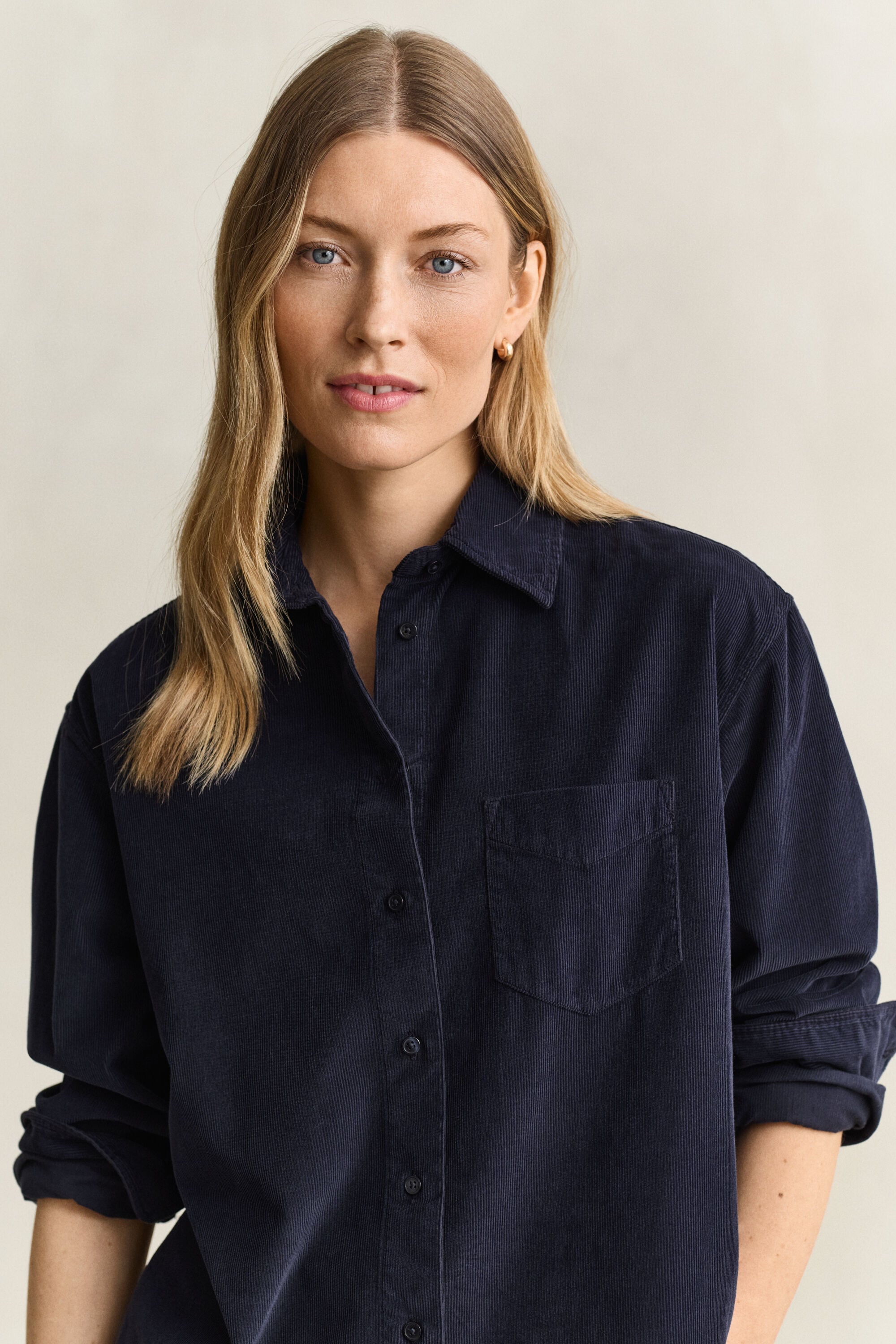 Camisa Relaxed Fit de pana