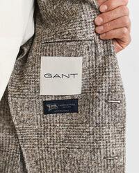 Americana de punto a cuadros