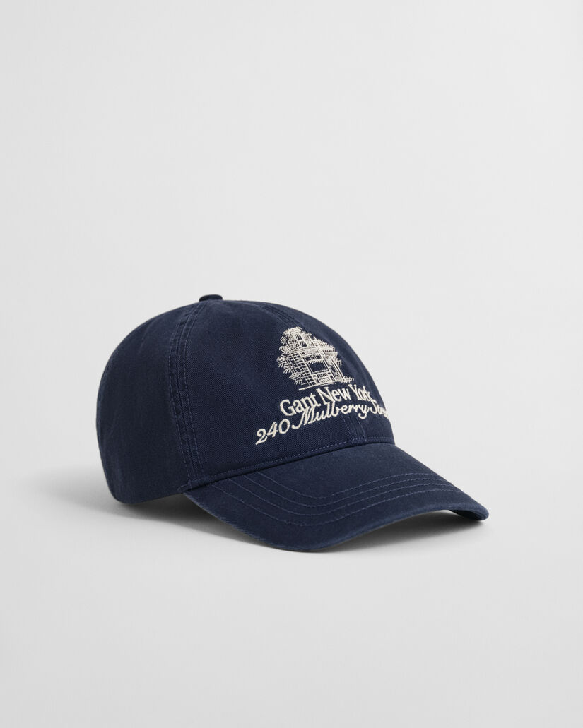 Gorra de sarga lavada