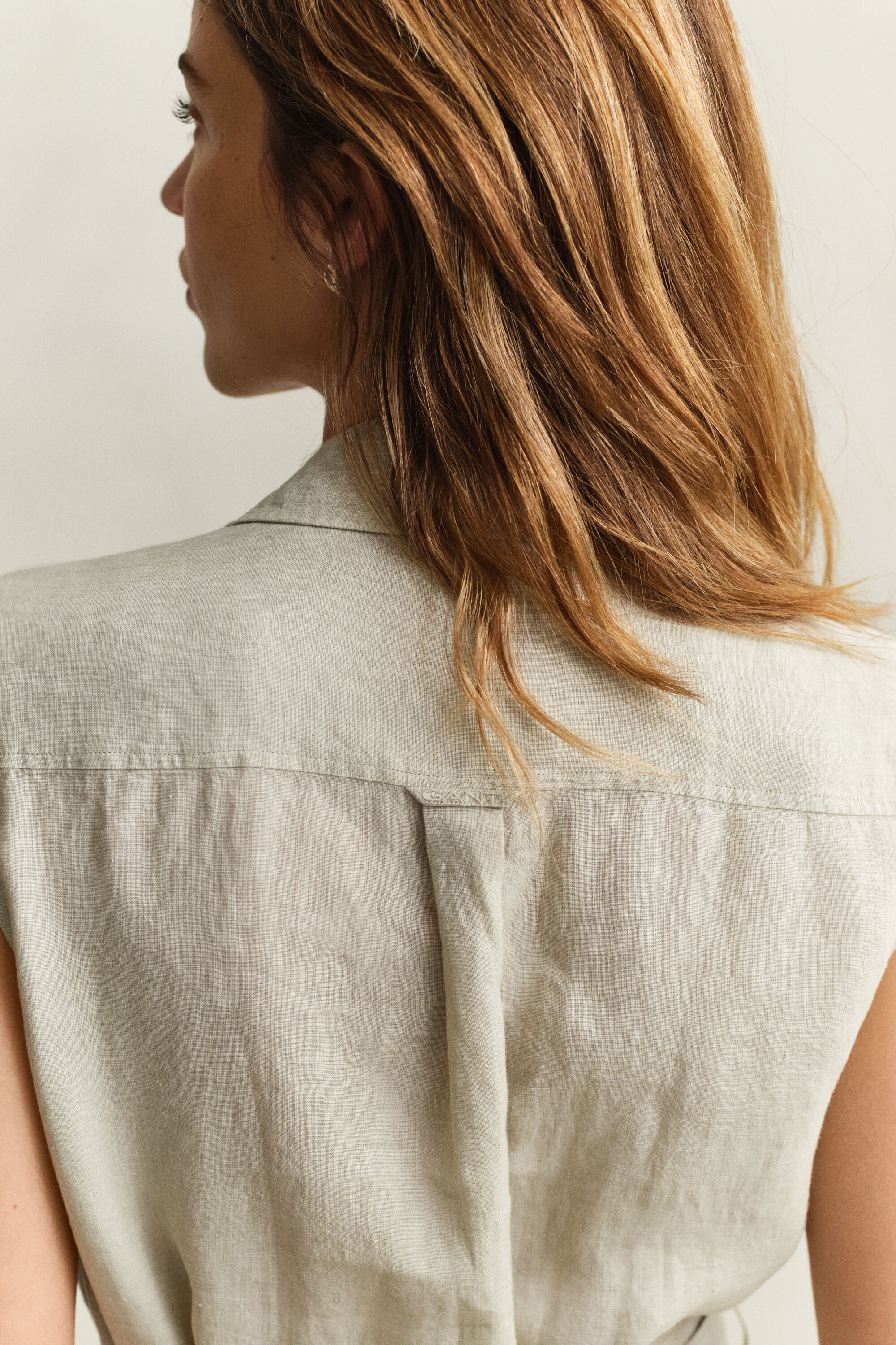 Vestido de lino sin mangas