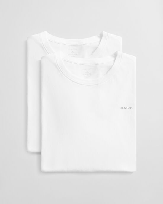 Paquete de dos camisetas de cuello redondo