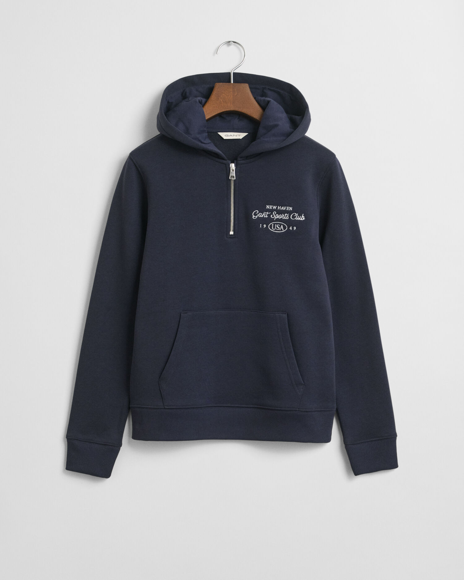 Sudadera con capucha y media cremallera con estampado Sports Club Teen Girls