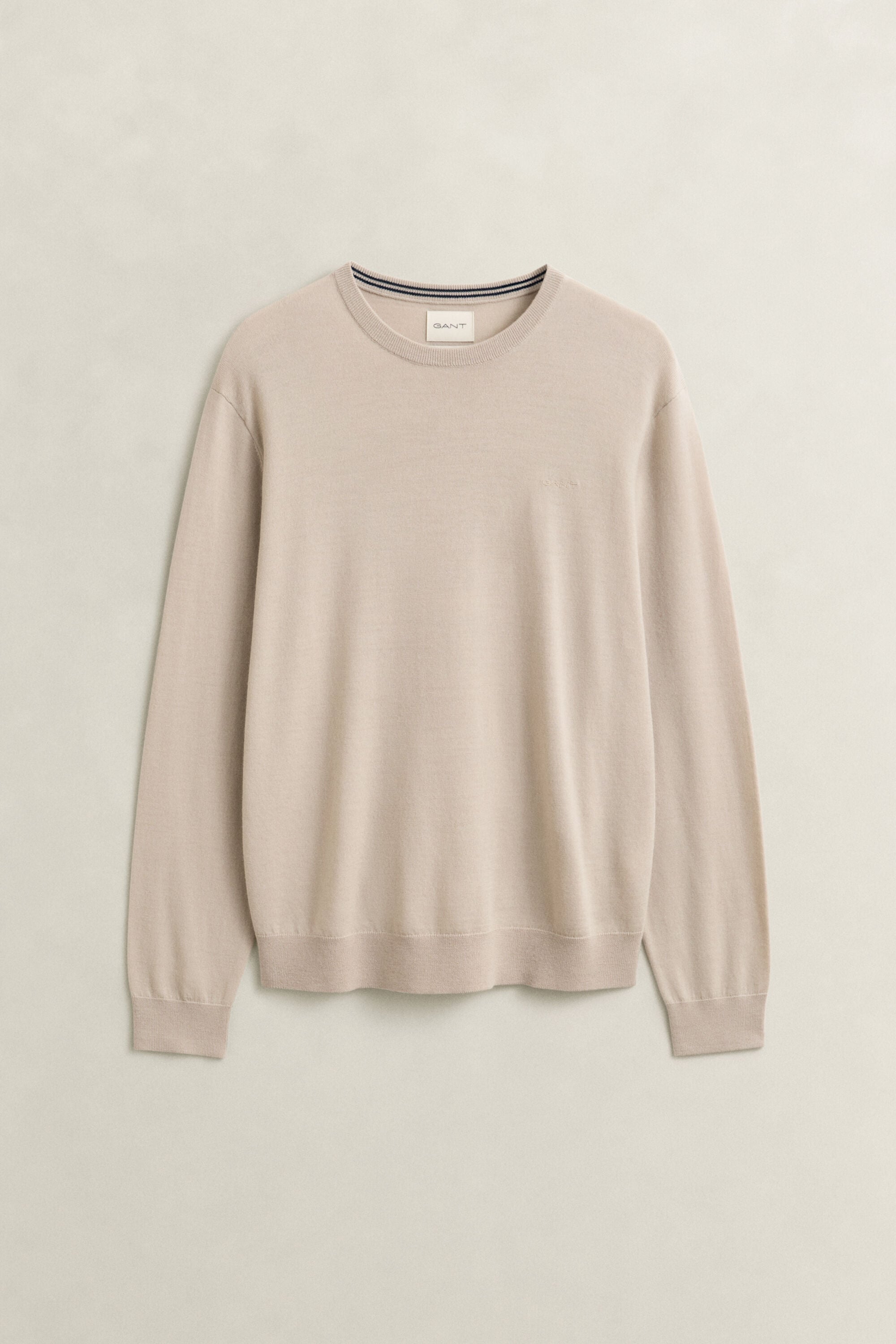 Jersey de lana merino con cuello redondo