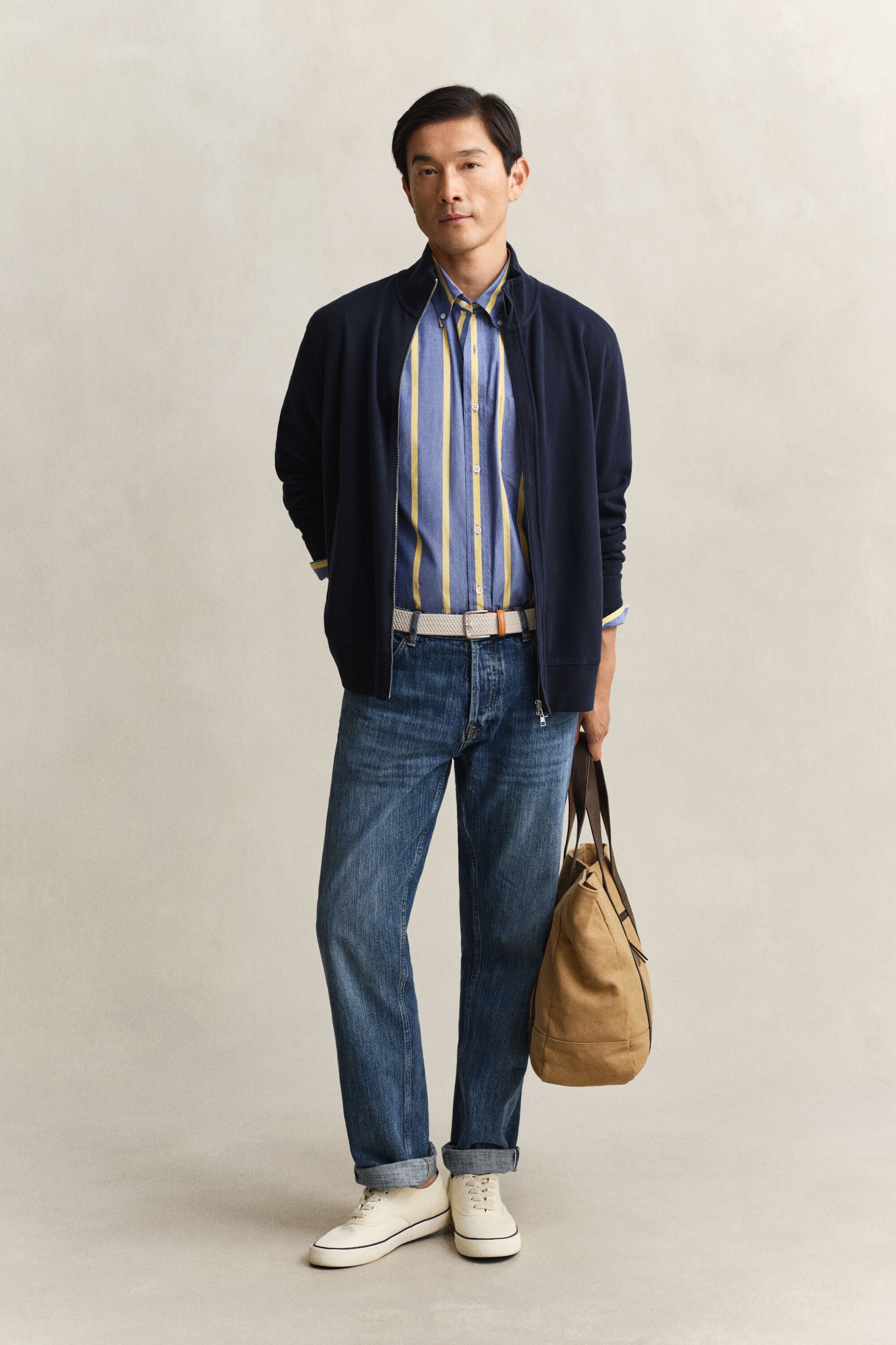 Sudadera Sacker Rib con cremallera