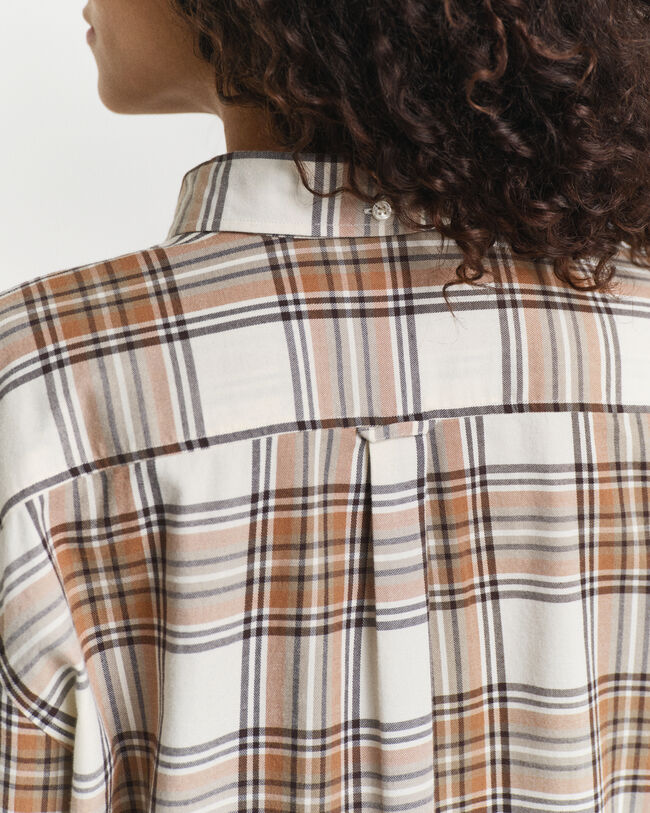 Camisa Relaxed Fit de franela a cuadros