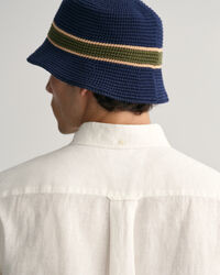 Camisa Regular Fit de manga corta y lino